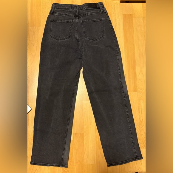 Hollister Ultra High-Rise Black Patchwork Dad Jeans (Size 3 Short) - Picture 3 of 4